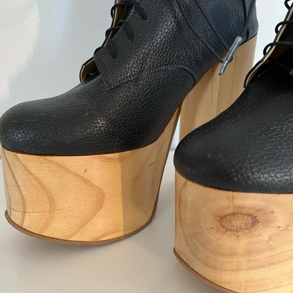 ❌SOLD❌Deandri Tequila Leather Platform Boots - Picture 4 of 8